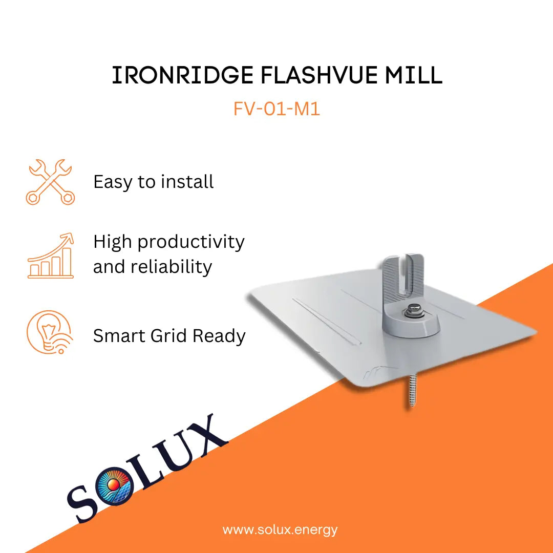 This is an image of Roof Flashings (FV-01-M1) for Ironridge FlashVue, Mill